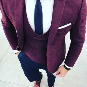 Burgundy Wedding Suits